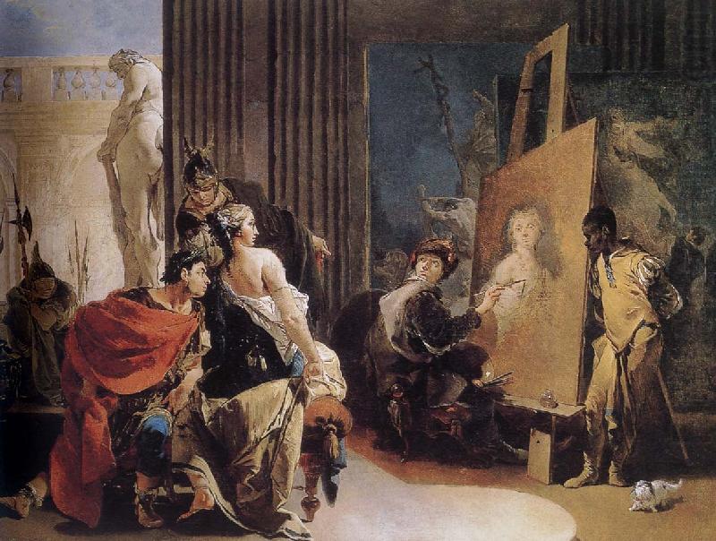 Alexander in the studio, Giovanni Battista Tiepolo